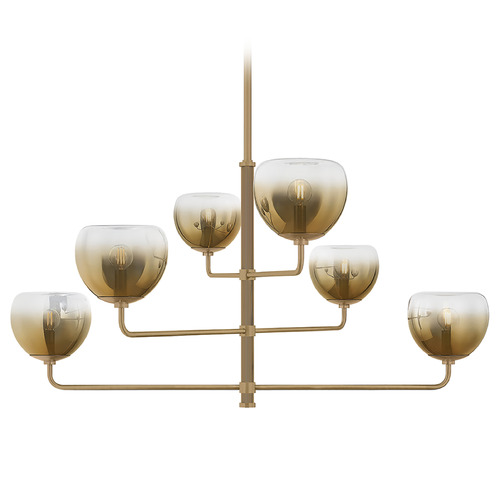 Troy Lighting August Patina Brass LED Chandelier