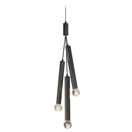 ET2 Lighting ET2 Allumettes Black LED Mini-Pendant Light E23343-122BK