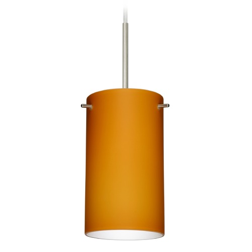 Besa Lighting Besa Lighting Stilo Satin Nickel Mini-Pendant Light 1BT-440480-SN