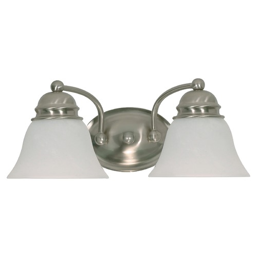 Empire 15-Inch Brushed Nickel Vanity Light by Nuvo Lighting