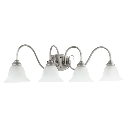Spencer Classic Nickel Bathroom Light by Quorum Lighting