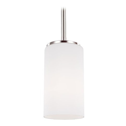 Alturas Mini Pendant in Brushed Nickel by Generation Lighting