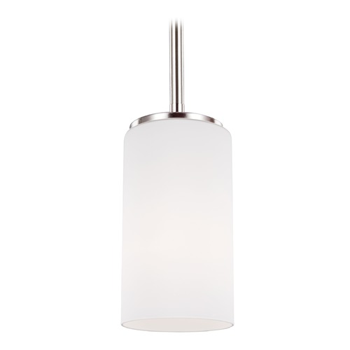 Generation Lighting Alturas Mini Pendant in Brushed Nickel by Generation Lighting 6124601-962