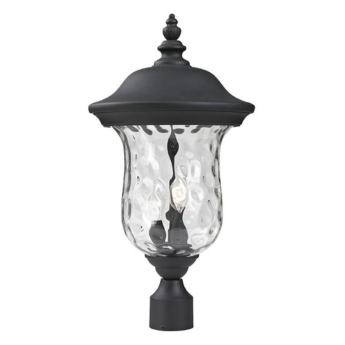 Armstrong Black Post Light by Z-Lite