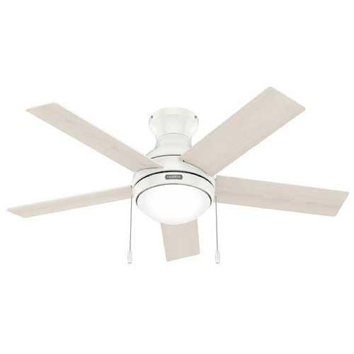 Aren 44-Inch LED Fan in Fresh White by Hunter Fan Company