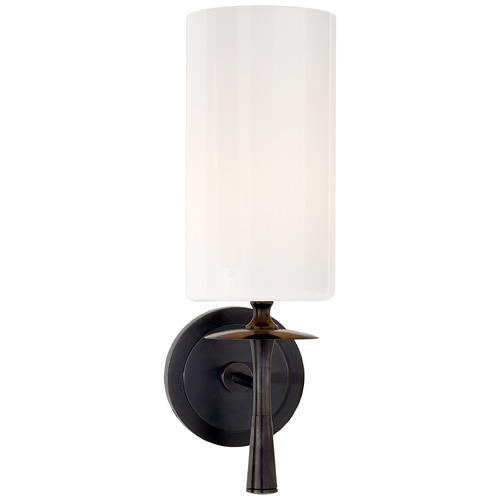 Visual Comfort Signature Collection Aerin Drunmore Single Sconce in Bronze by Visual Comfort Signature ARN2018BZWG