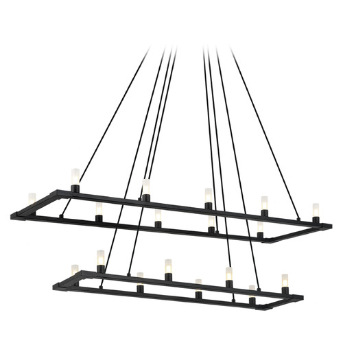 Matteo Lighting Matteo Lighting Cascadian Matte Black Island Light C75218MB