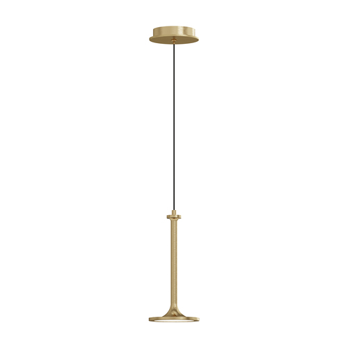 Alora Lighting Issa Brushed Gold LED Mini-Pendant Light with Coolie Shade