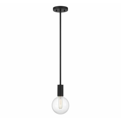 Wright Mini Pendant in Black by Savoy House