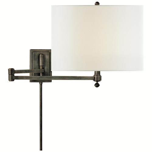Visual Comfort Signature Collection Thomas O'brien Hudson Bronze Swing Arm Lamp