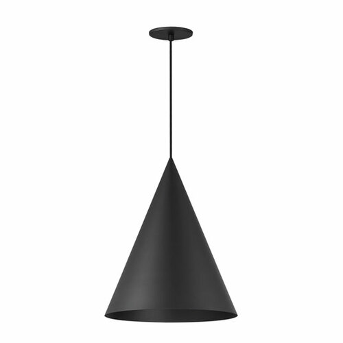 Pitch 14-Inch LED Pendant in Black by ET2 Lighting