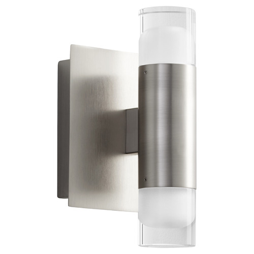 Oxygen Alarum Satin Nickel LED Sconce