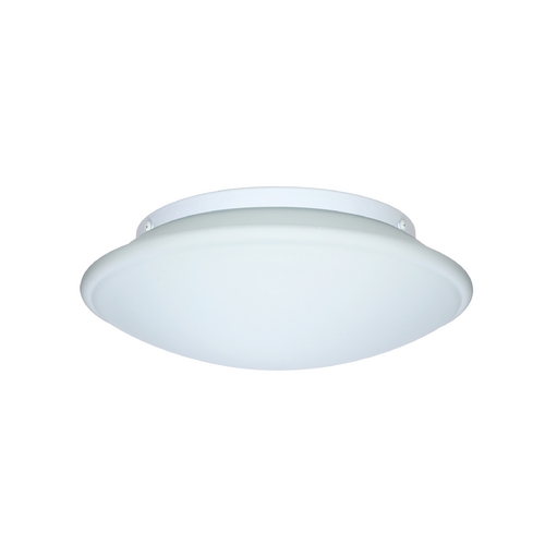 Flushmount Light White Glass by Besa Lighting