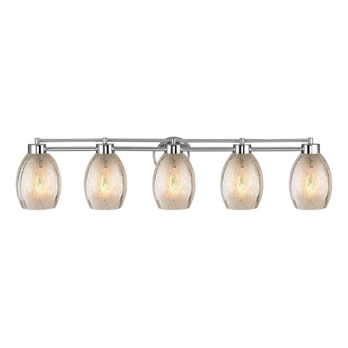 Design Classics Lighting Mercury Glass Chrome Bathroom Light Chrome 706-26 GL1034-MER