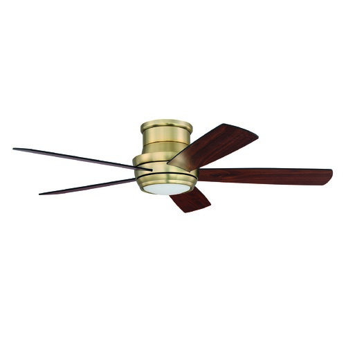 Craftmade Lighting Tempo Hugger 52-Inch LED Fan in Satin Brass by Craftmade Lighting TMPH52SB5