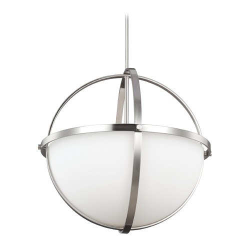 Alturas 19-Inch Pendant in Brushed Nickel by Generation Lighting