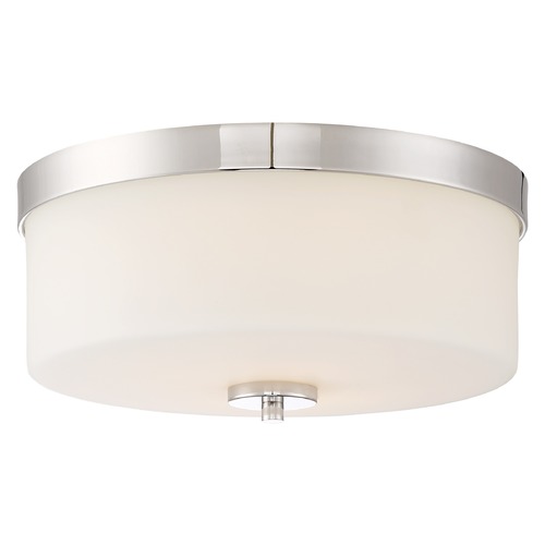 Denver Polished Nickel Flush Mount by Nuvo Lighting