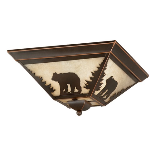 Vaxcel Lighting Bozeman Burnished Bronze Flush Mount by Vaxcel Lighting CC55714BBZ