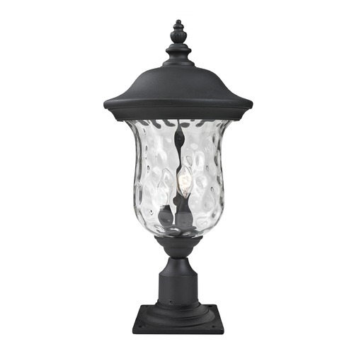 Armstrong Black Post Light by Z-Lite