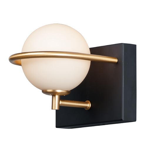 Maxim Lighting Revolve Black & Gold LED Sconce by Maxim Lighting 21601SWBKGLD