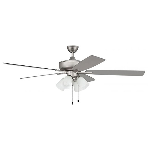 Craftmade Lighting Super Pro 114 60-Inch LED Fan in Brushed Nickel by Craftmade Lighting S114BN5-60BNGW