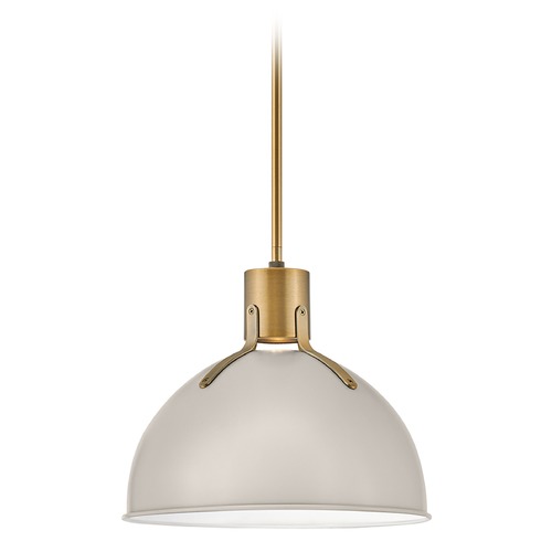 Argo 14-Inch Pendant in Light Taupe by Hinkley Lighting