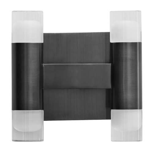 Oxygen Alarum Black LED Sconce