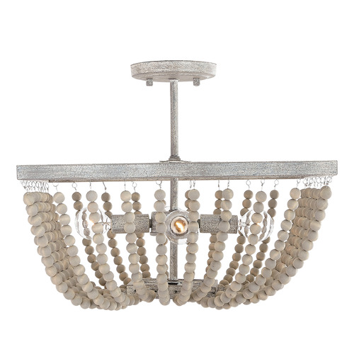 Sarah 17-Inch Square Semi-Flush in Mystic Sand by Capital Lighting