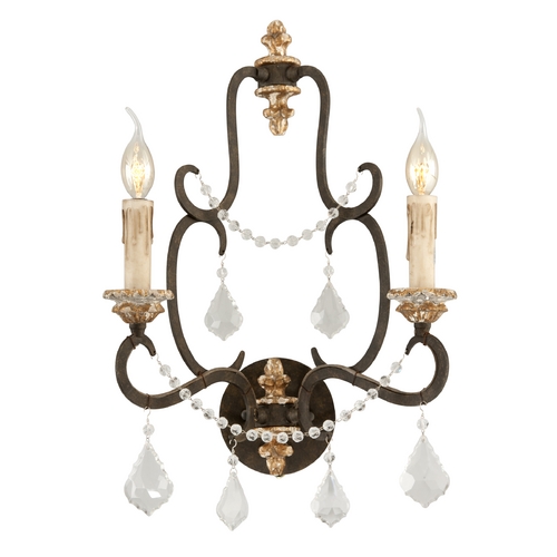 Bordeaux 21.50-Inch Wall Sconce in Parisian Bronze by Troy Lighting