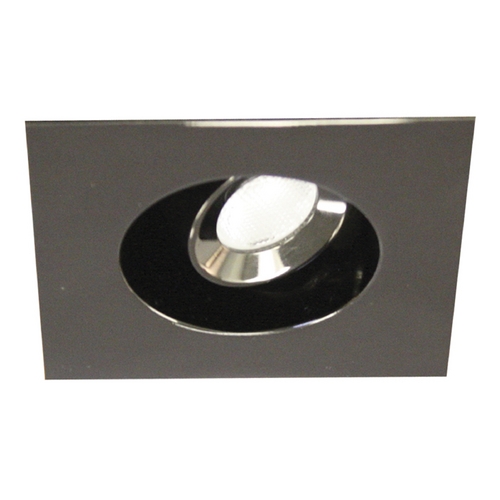 1-Inch Square Eyeball & Gimbal Ring Gun Metal LED Recessed Trim by WAC Lighting