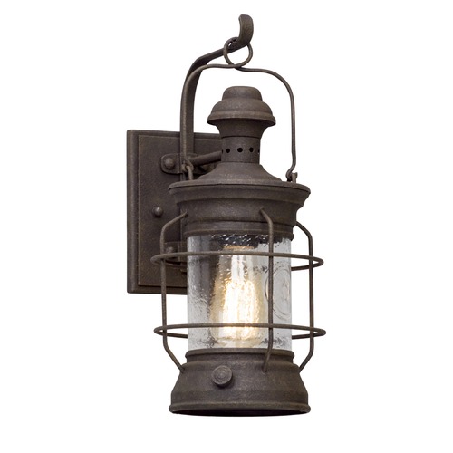 Atkins 15.50-Inch Centennial Rust Outdoor Wall Light by Troy Lighting