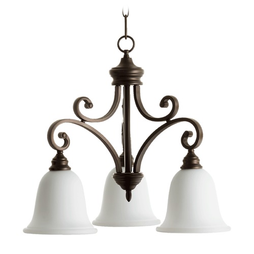 Quorum Lighting Bryant Oiled Bronze Chandelier by Quorum Lighting 6354-3-186