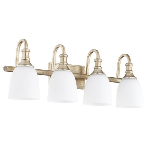 Quorum Lighting Richmond Aged Silver Leaf Bathroom Light by Quorum Lighting 5011-4-60