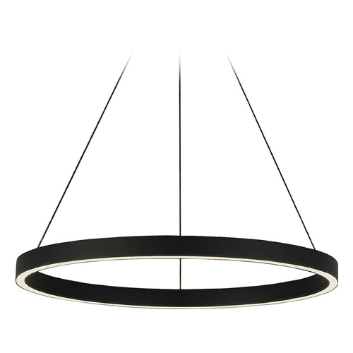 Visual Comfort Modern Collection Fiama 24-Inch 3000K LED Pendant in Black by Visual Comfort Modern 700FIA24B-LED930