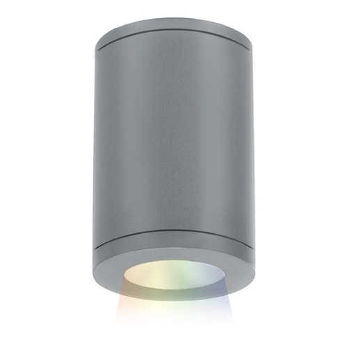 WAC Lighting Tube Architectural 5-Inch LED Color Changing Flush Mount DS-CD05-F-CC-GH