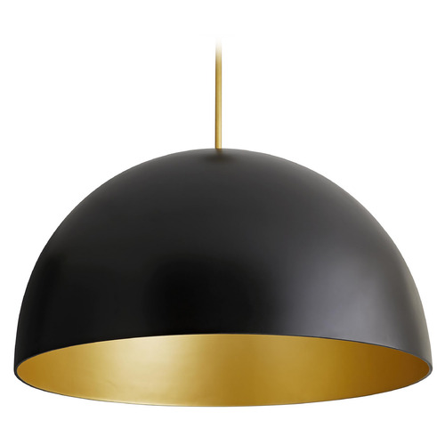 Pascal Pendant in Matte Black & Gold by Arteriors Home