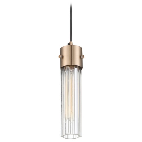 Eaves Copper Brushed Brass Pendant by Nuvo Lighting