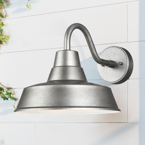 LED Barn Light in Weathered Pewter by Visual Comfort Studio