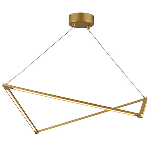Balto LED Linear Light in Satin Gold by Visual Comfort Modern