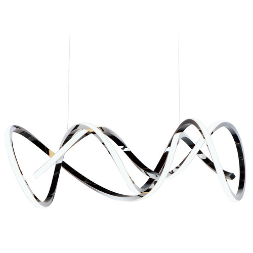 Signature LED Pendant in Black Chrome by ET2 Lighting