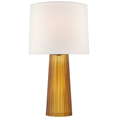 Visual Comfort Signature Collection Barbara Barry Danube Table Lamp in Amber by Visual Comfort Signature BBL3120AMBL