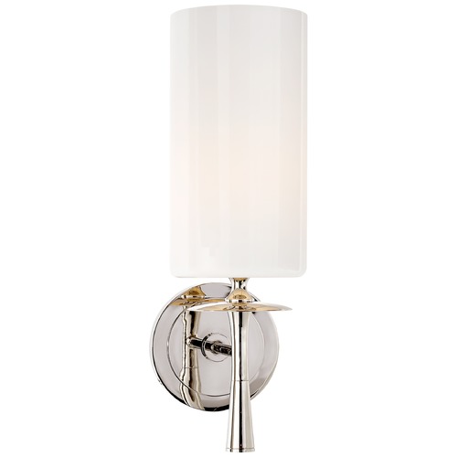 Aerin Drunmore Single Sconce in Polished Nickel by Visual Comfort Signature