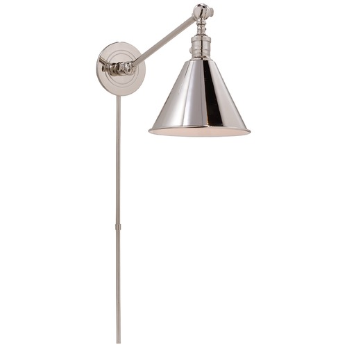 E.F. Chapman Boston Library Light in Polished Nickel by Visual Comfort Signature