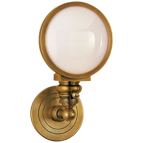 E.F. Chapman Boston Head Light Sconce in Brass by Visual Comfort Signature