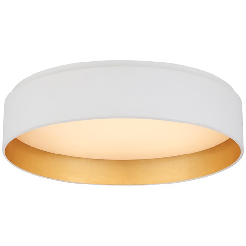 Studio VC Shaw Medium Flush Mount in Matte White by Visual Comfort Signature