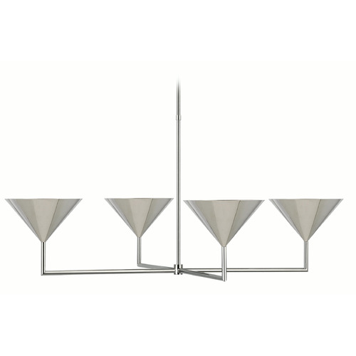 Visual Comfort Signature Collection Paloma Contreras Orsay Chandelier in Polished Nickel by VC Signature PCD5200PN