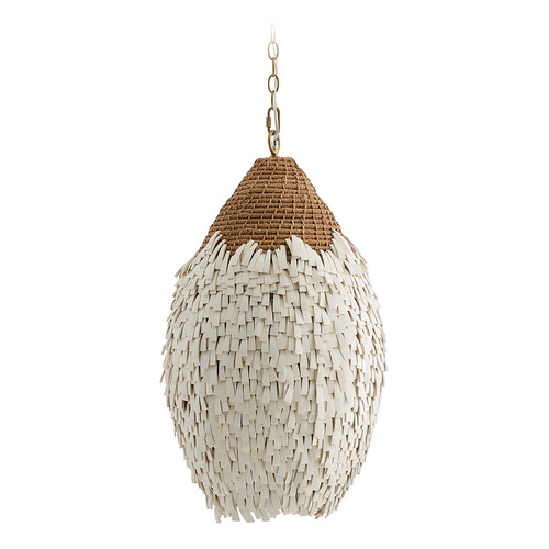 Orla Pendant in Natural Rattan by Arteriors Home