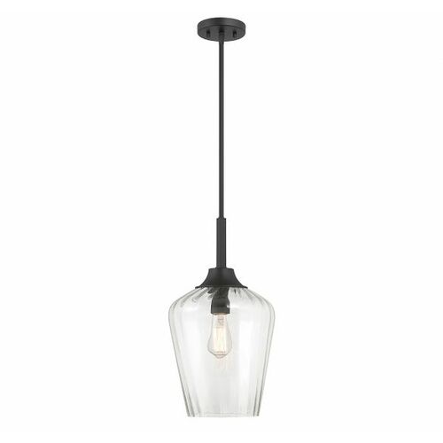 Carlton Pendant in Matte Black by Savoy House