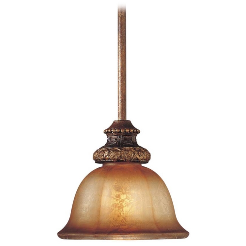 Minka Lavery Mini Pendant with Brown Glass by Minka Lavery 1351-177