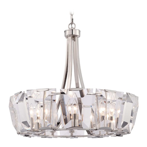 Metropolitan Lighting Metropolitan Castle Aurora Polished Nickel Crystal Chandelier N6982-613